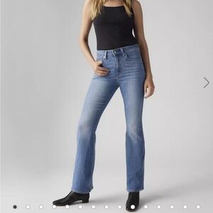 Levi's 726 High Rise Flare Jeans 26X32 in Medium Wash